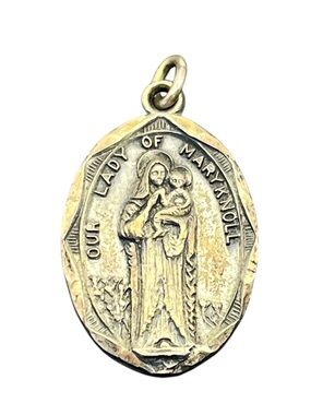 Our Lady of Maryknoll Sterling Silver Catholic Religious pendant for necklace